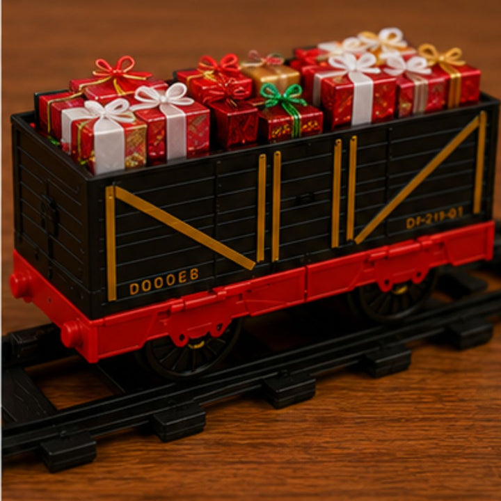 Retro Christmas Train Set with Circular Track