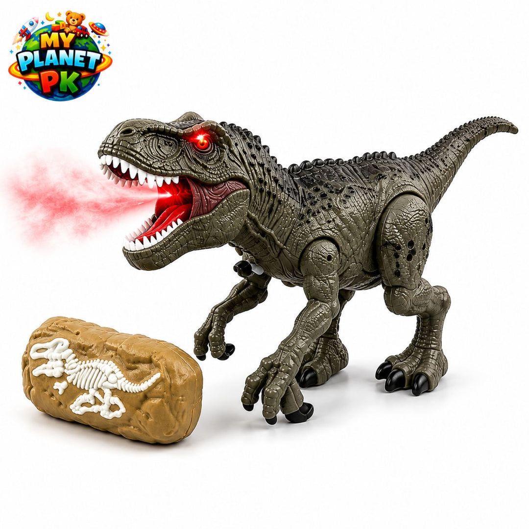 Atomizing Dinosaur Toy with Spray, Lights and Sound