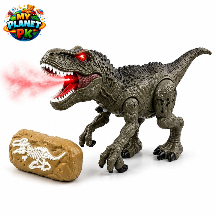 Atomizing Dinosaur Toy with Spray, Lights and Sound