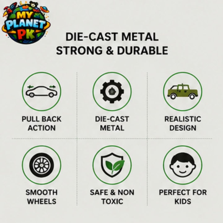 Power King Military Die-Cast Vehicle Set