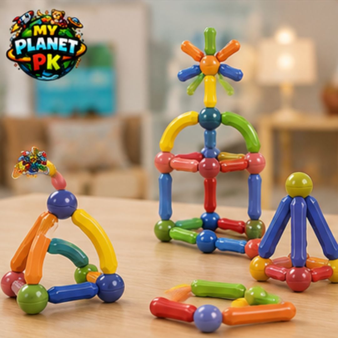 Magnetic Building Blocks Construction Set (64 PCS)