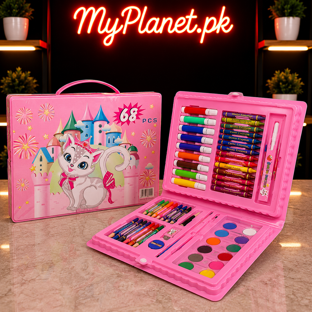 68 PCS Kids Art &amp; Drawing Set with Carry Case