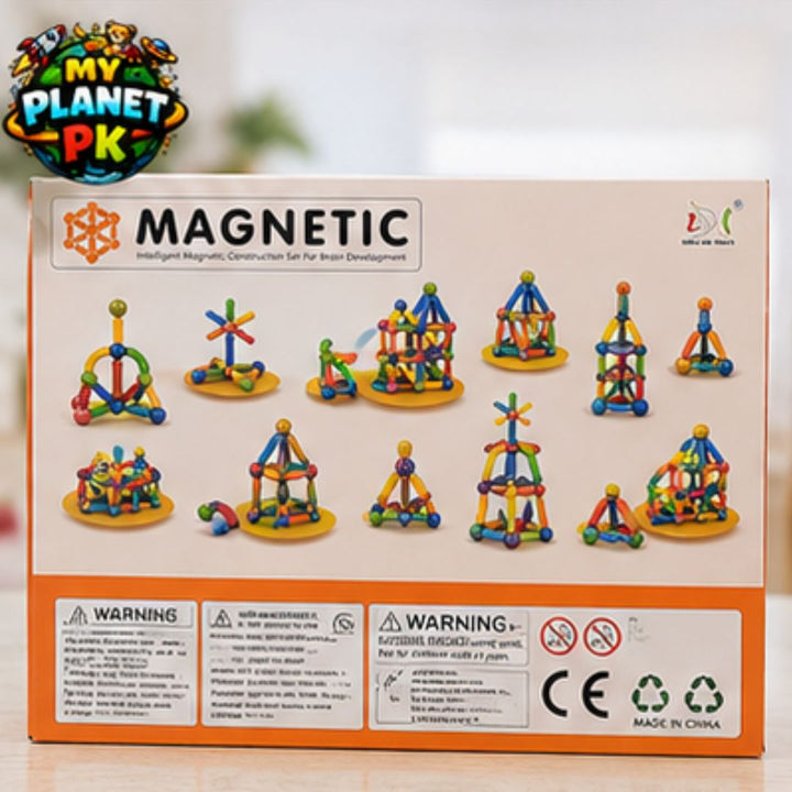 Magnetic Building Blocks Construction Set (64 PCS)
