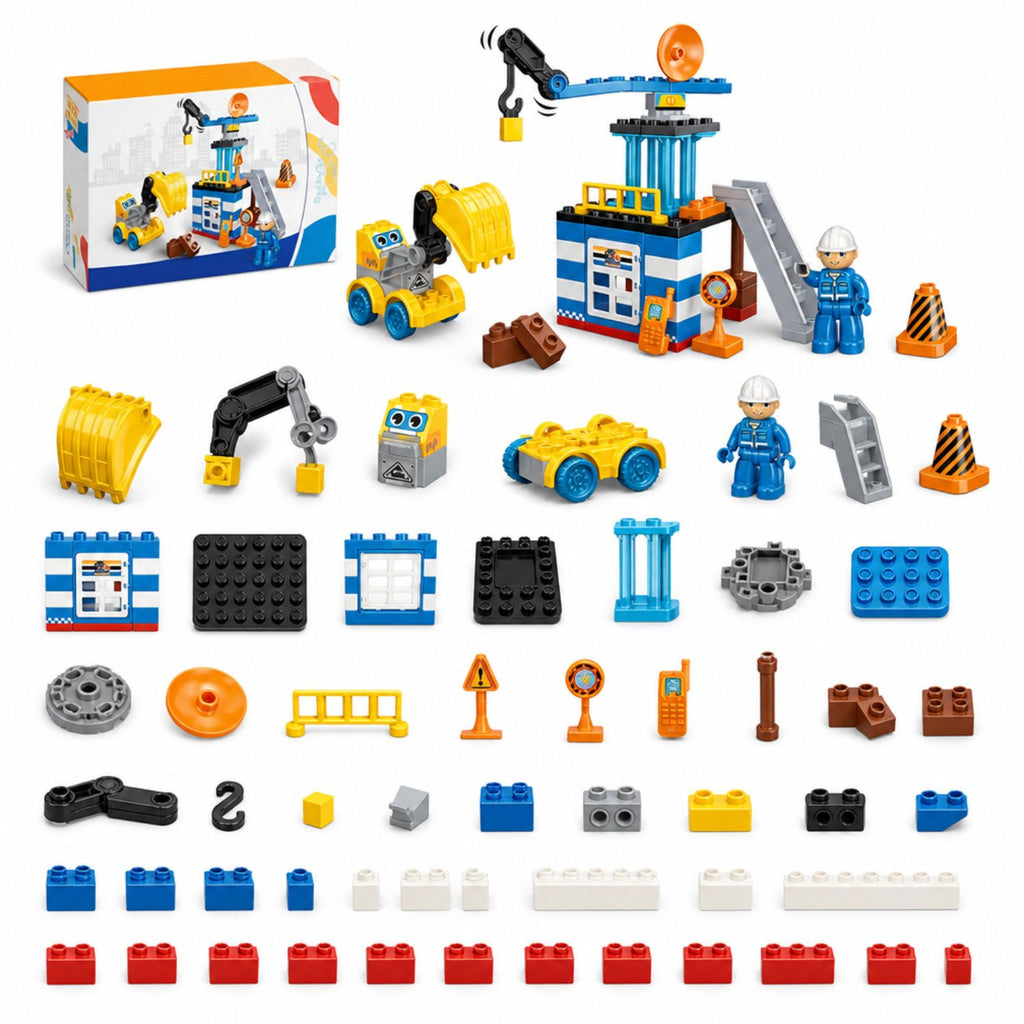 🚜 𝟲 𝗠𝗼𝗱𝗲𝗹𝘀 𝗕𝘂𝗶𝗹𝗱𝗶𝗻𝗴 𝗕𝗹𝗼𝗰𝗸𝘀 – 𝗘𝗻𝗴𝗶𝗻𝗲𝗲𝗿𝗶𝗻𝗴 𝗘𝘅𝗰𝗮𝘃𝗮𝘁𝗼𝗿 𝗦𝗲𝘁