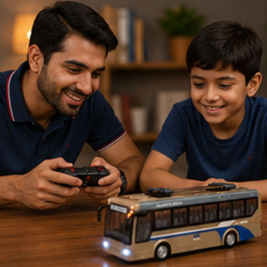 Rechargeable Remote Control City Travel Bus