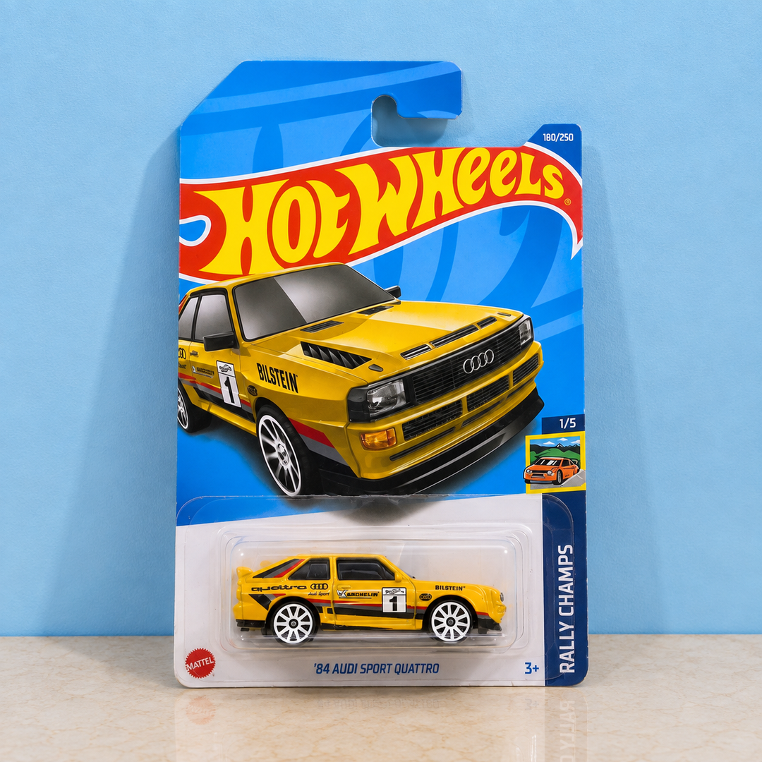 Hot Wheels 84 Audi Sport Quattro factory sealed carded die-cast model