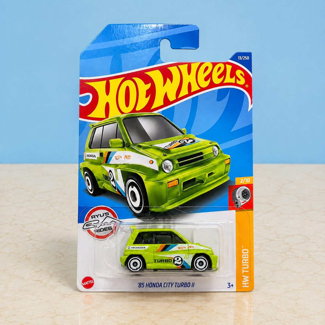 Hot Wheels 85 Honda City Turbo II Made in Malaysia sealed card