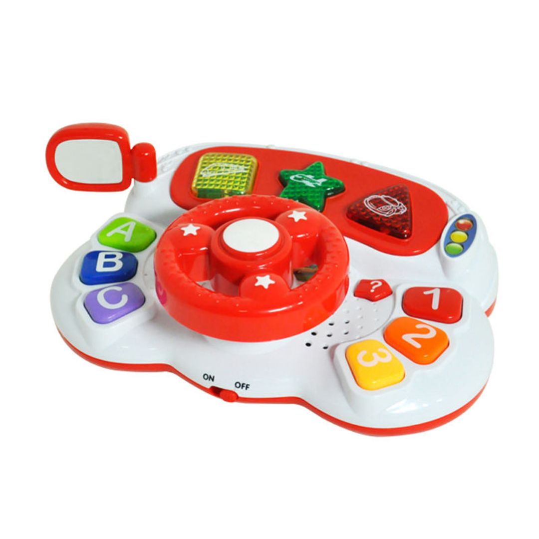 Abero Multifunctional Educational Steering Wheel with Lights &amp; Music