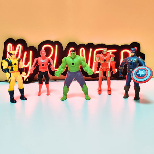 Avengers Action Figures with Projector