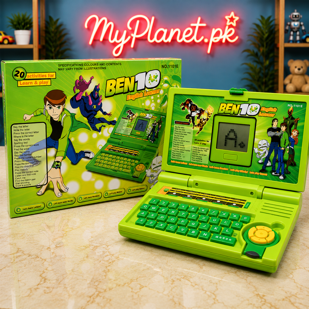 Ben 10 English Learner Laptop Toy – 20 Educational Activities for Kids