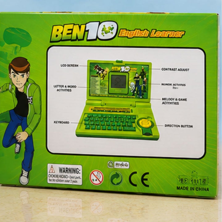 Ben 10 English Learner Laptop Toy – 20 Educational Activities for Kids