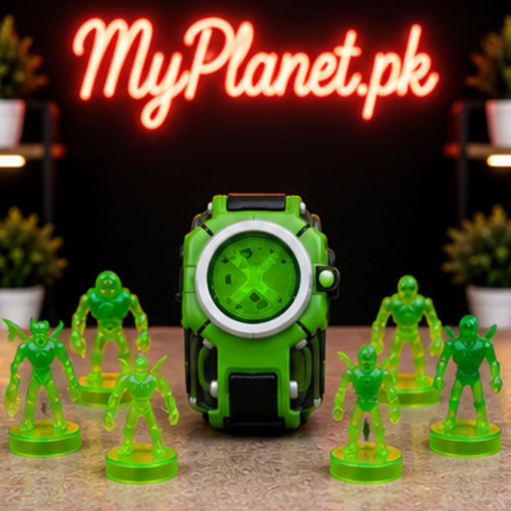 Ben 10 Omnitrix Watch Toy Set with 6 Alien Figures