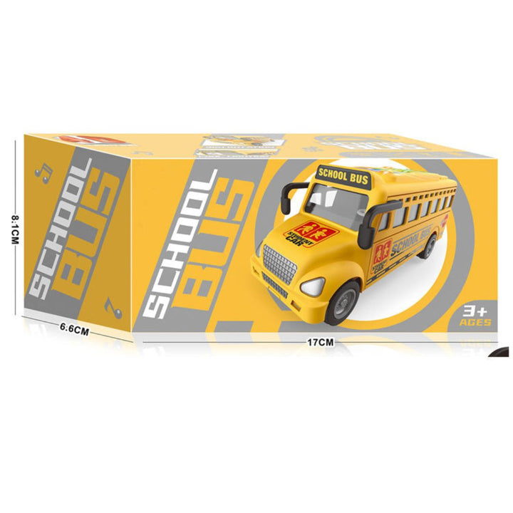 Bump &amp; Go School Bus with Lights &amp; 360° Rotation