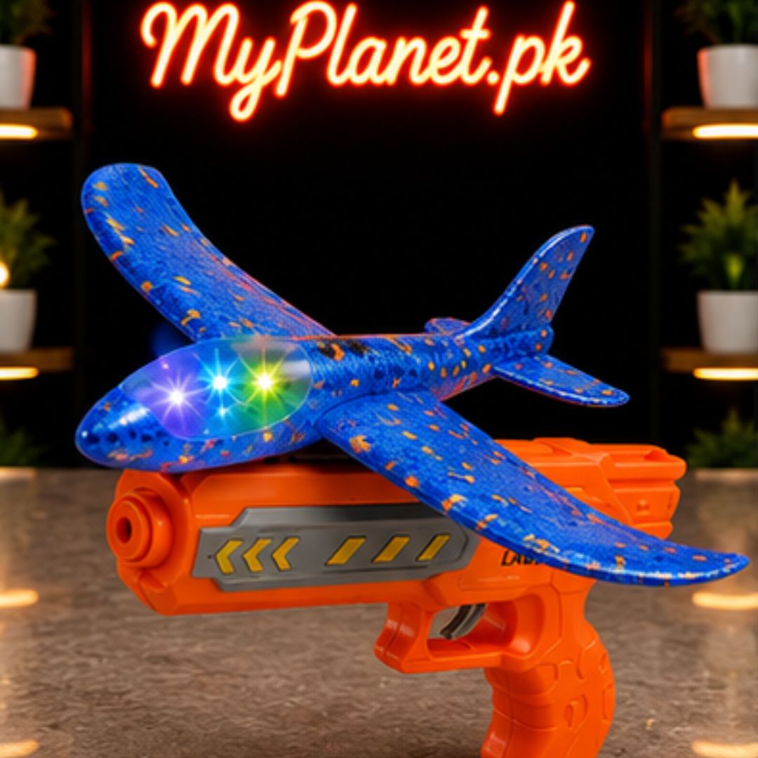 Catapult Gun Foam Aircraft Launcher Toy