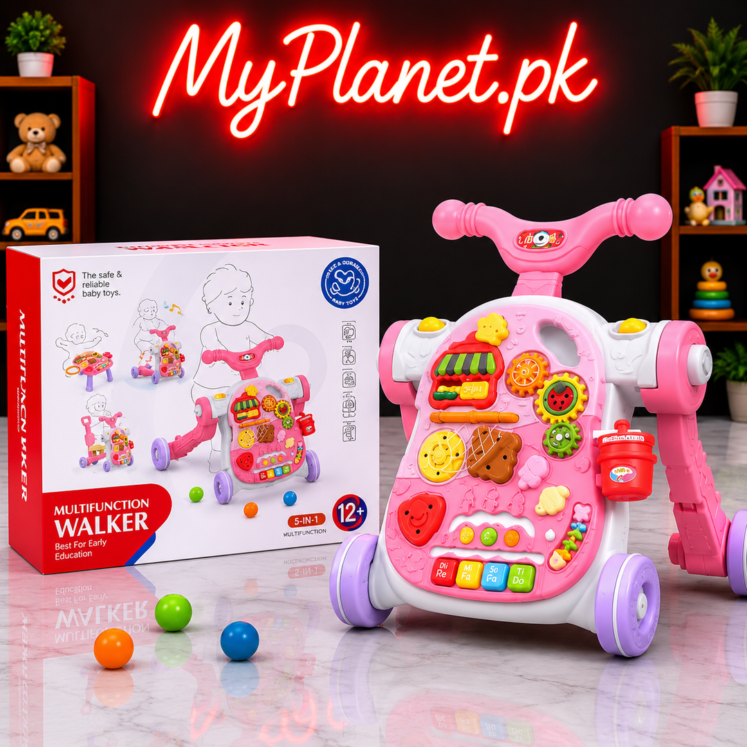 5-in-1 Multifunction Baby Walker &amp; Activity Table