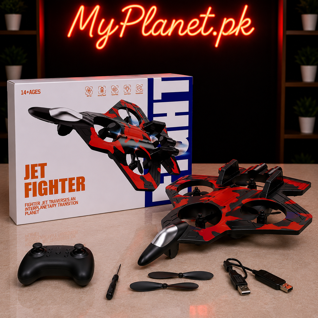 High-Speed Jet Fighter RC Drone with LED Lights