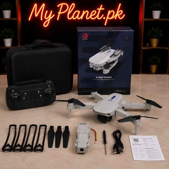 E88 Pro Foldable HD Camera Drone with WiFi FPV Camera