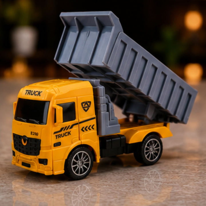 Construction Truck Series Pull-Back Vehicle Set (12 Pcs)