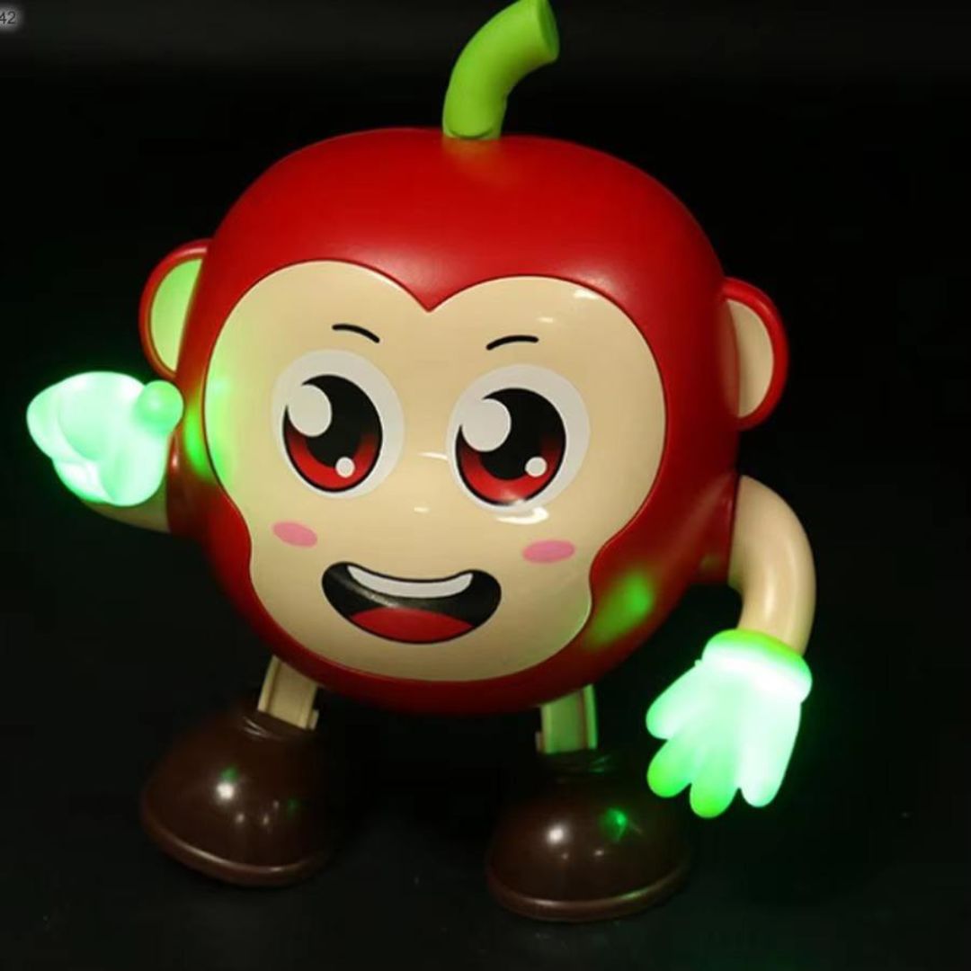 Cute Apple Monkey Dancing Toy with Lights &amp; Music