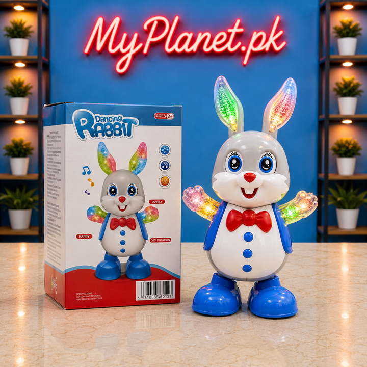 Cute Dancing Rabbit with Lights, Music &amp; Moving Eyes