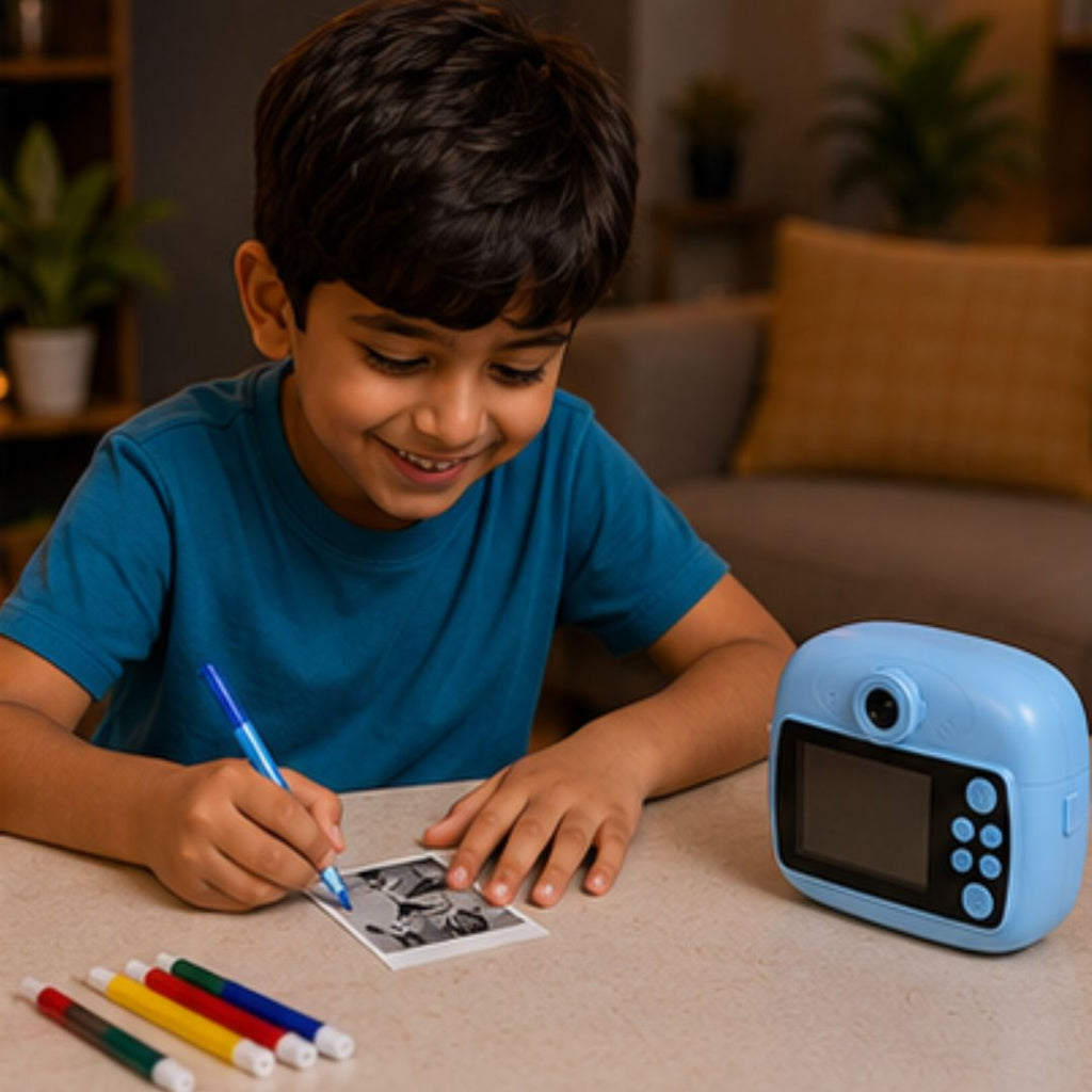 𝗗𝗜𝗬 𝗜𝗻𝘀𝘁𝗮𝗻𝘁 𝗣𝗿𝗶𝗻𝘁 𝗗𝗶𝗴𝗶𝘁𝗮𝗹 𝗖𝗮𝗺𝗲𝗿𝗮 𝗧𝗼𝘆 𝗦𝗲𝘁 𝗳𝗼𝗿 𝗞𝗶𝗱𝘀 𝘄𝗶𝘁𝗵 𝗜𝗻𝗸𝗹𝗲𝘀𝘀 𝗧𝗵𝗲𝗿𝗺𝗮𝗹 𝗣𝗿𝗶𝗻𝘁𝗶𝗻𝗴 & 𝗖𝗼𝗹𝗼𝗿 𝗠𝗮𝗿𝗸𝗲𝗿𝘀