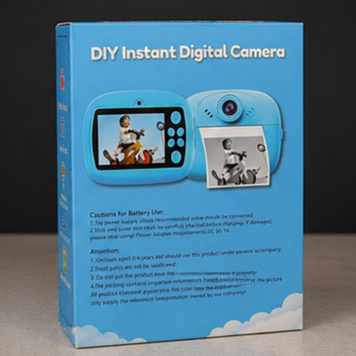 DIY Instant Digital Camera for Kids with Instant Thermal Printing