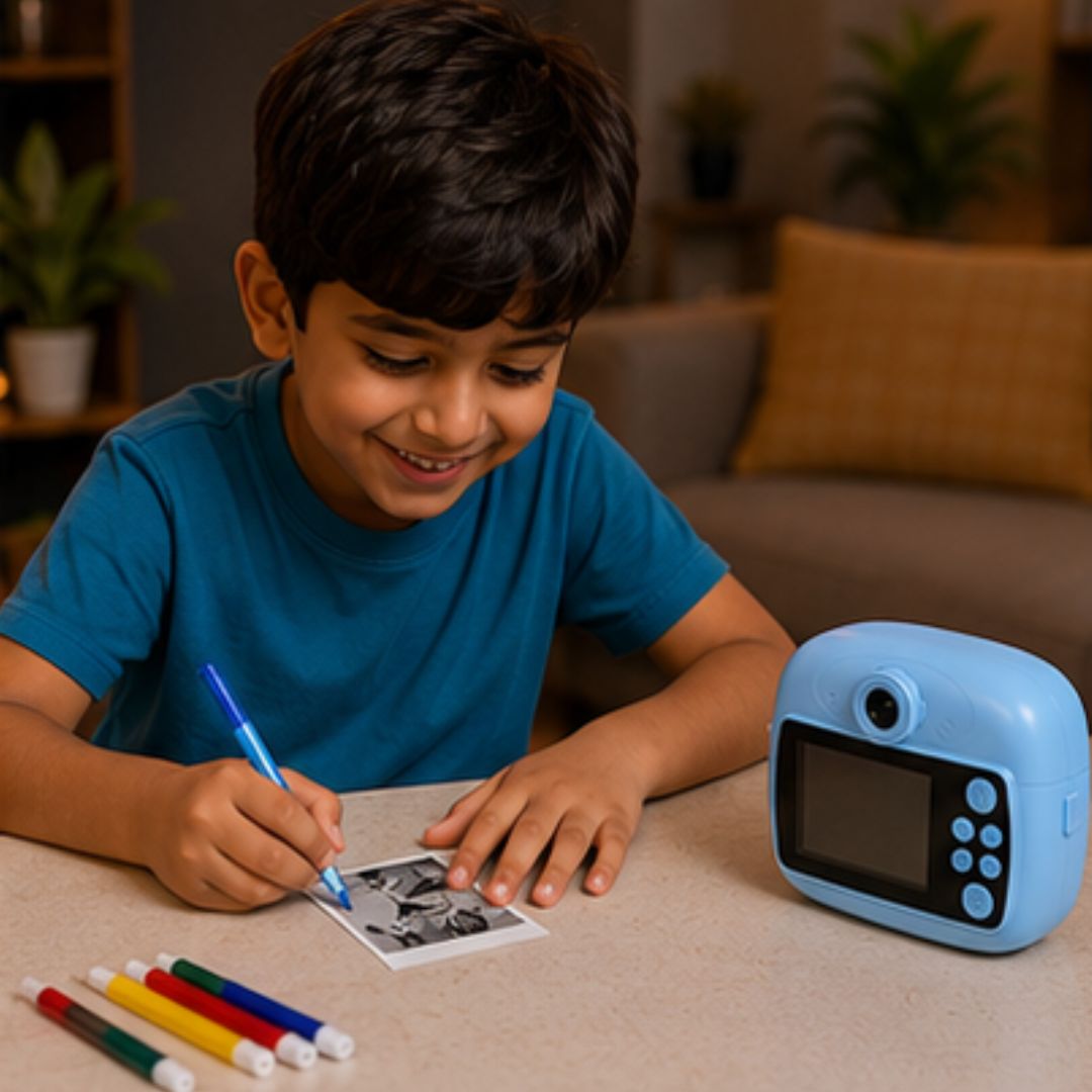 DIY Instant Digital Camera for Kids with Instant Thermal Printing