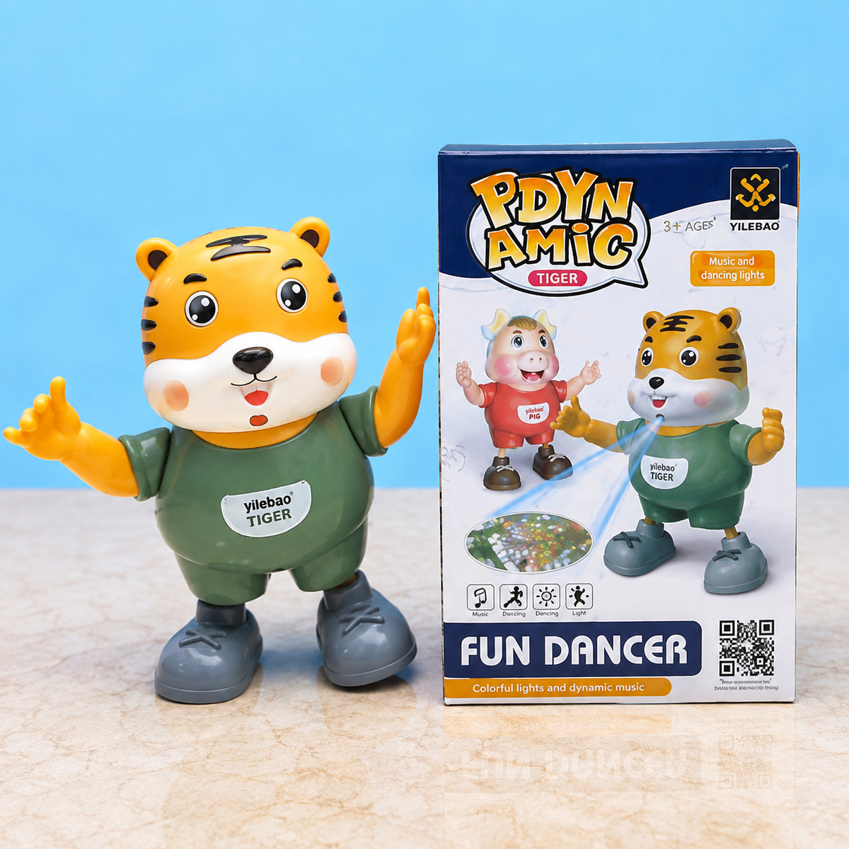 𝗗𝗮𝗻𝗰𝗶𝗻𝗴 𝗧𝗶𝗴𝗲𝗿 𝗧𝗼𝘆 𝘄𝗶𝘁𝗵 𝗠𝘂𝘀𝗶𝗰 & 𝗟𝗶𝗴𝗵𝘁𝘀