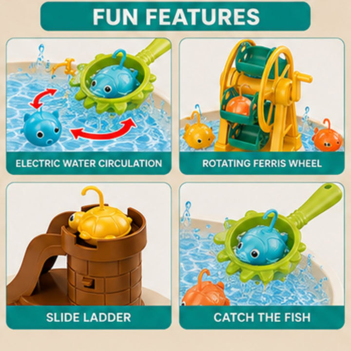 Electric Water Circulation Table Fishing Game