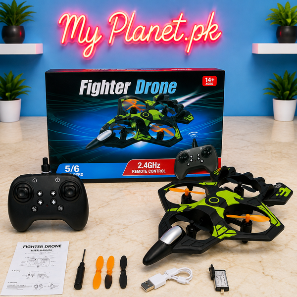 Fighter Drone RC Jet with 2.4GHz Remote Control