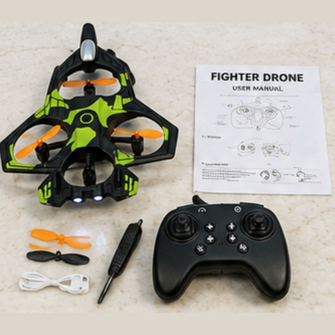 Fighter Drone RC Jet with 2.4GHz Remote Control