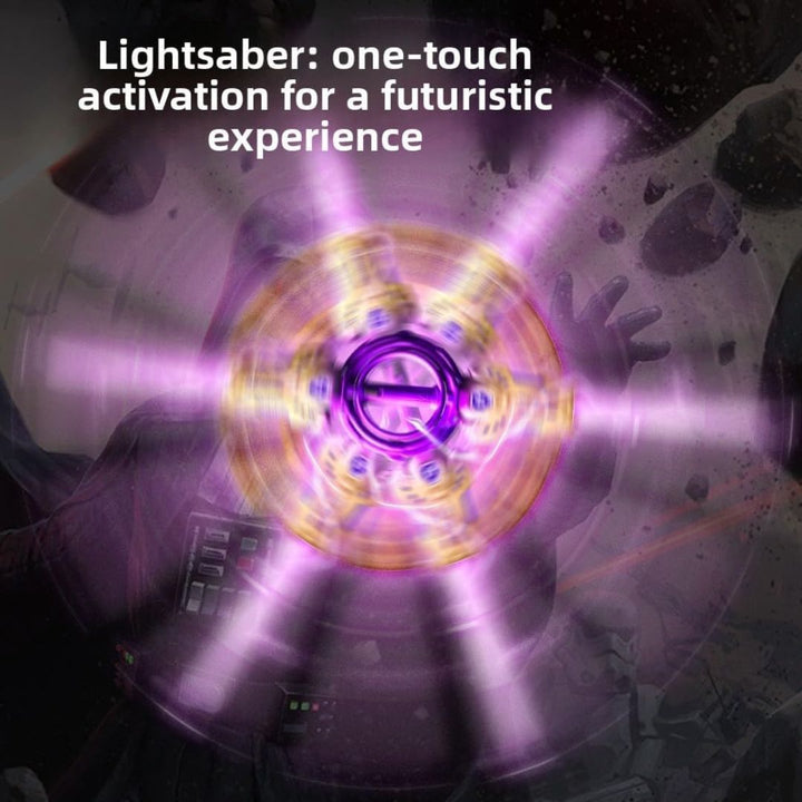Fire Piral Sword Double-Edged LED Light Saber with Rotating Action
