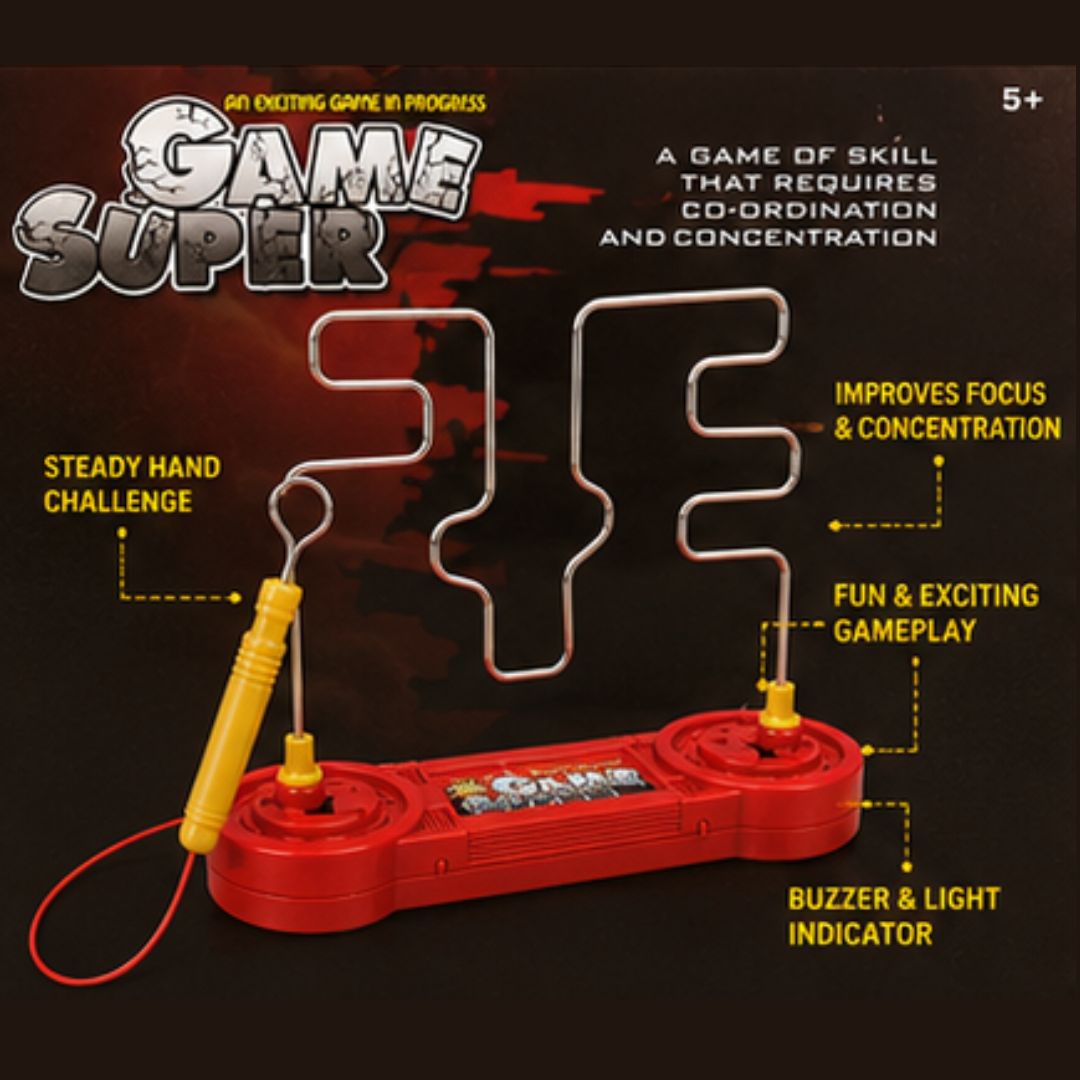 Game Super Buzz Wire Hand-Eye Coordination Skill Game