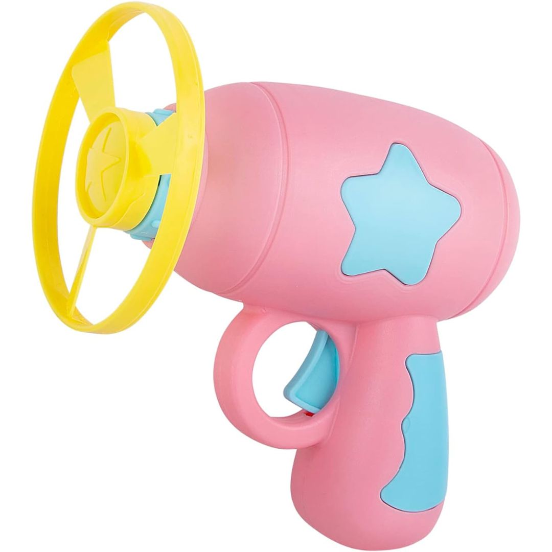 Gyro UFO Gun – Flying Spinner Launcher Toy with LED Lights