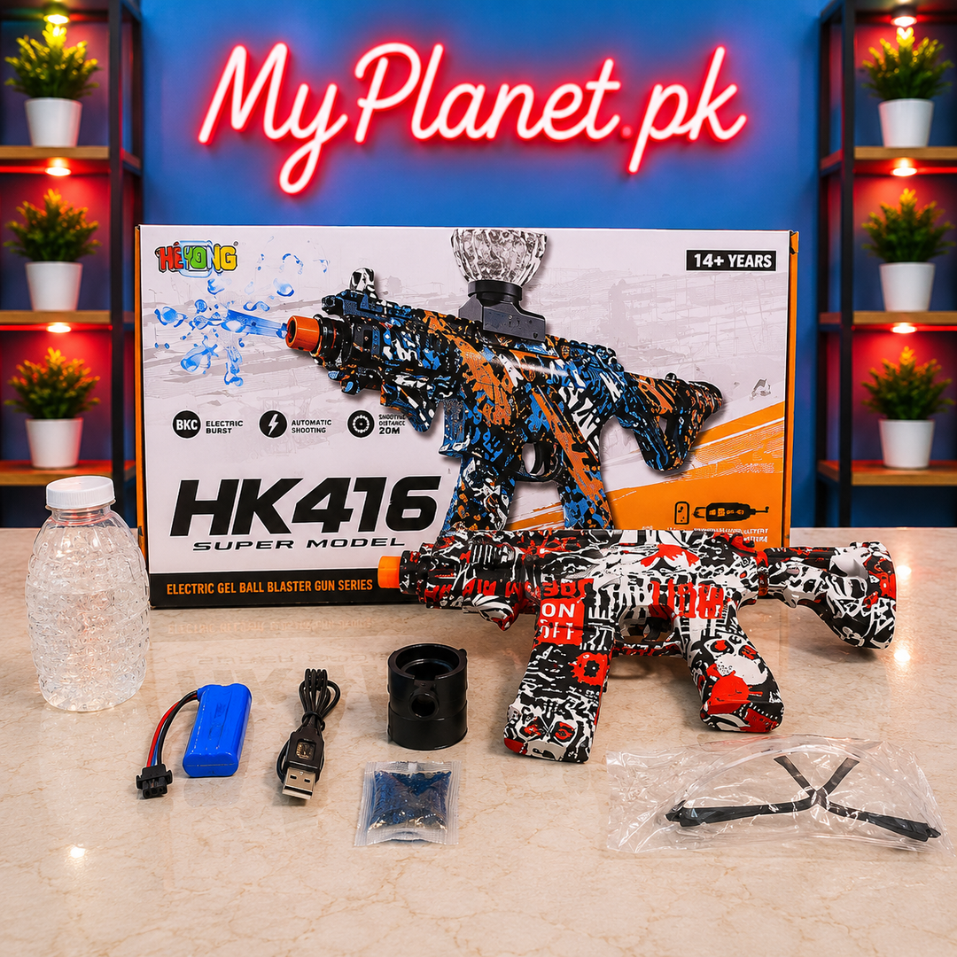 HK416 Automatic Gel Blaster with Safety Goggles