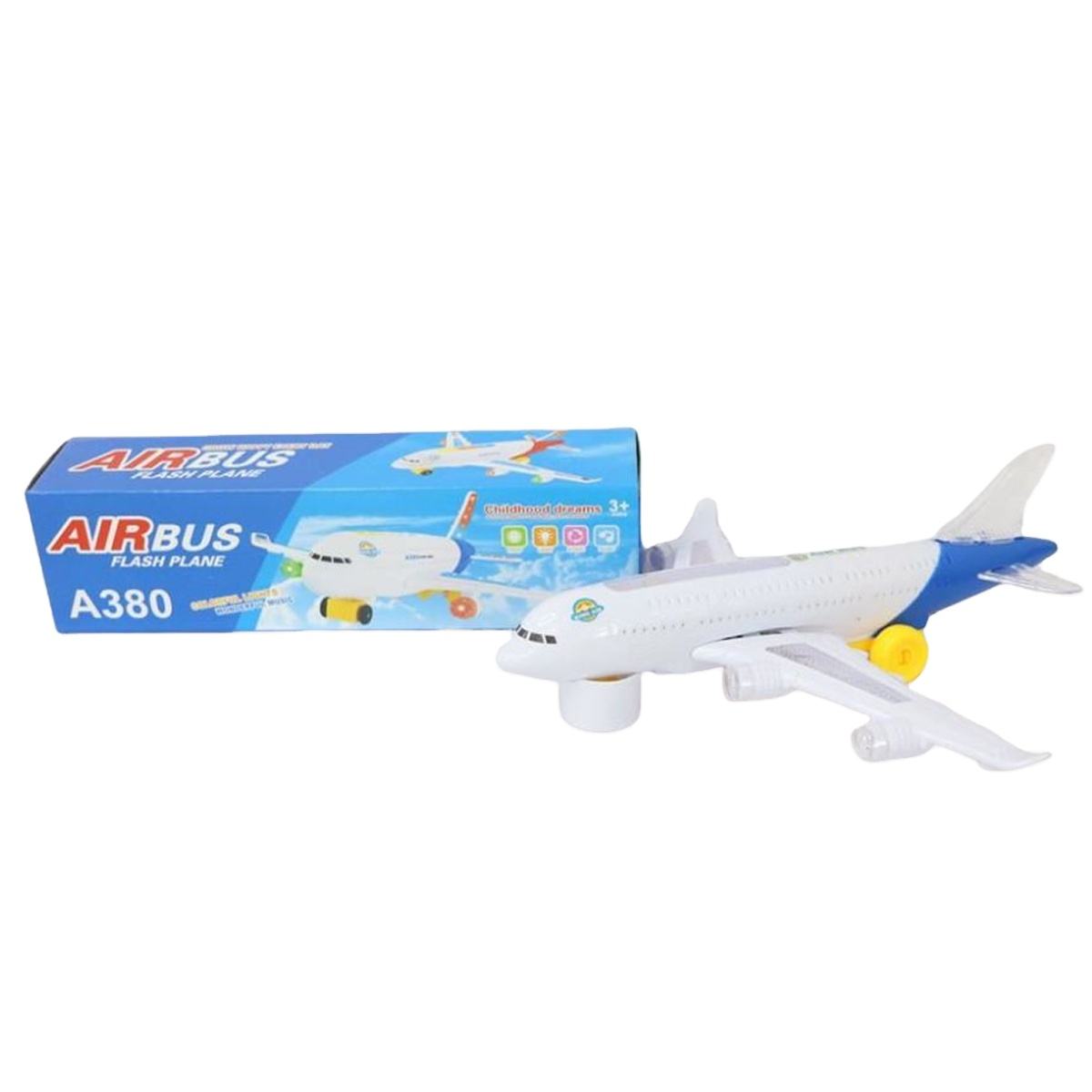 𝗔𝗶𝗿𝗯𝘂𝘀 𝗔𝟯𝟴𝟬 𝗘𝗹𝗲𝗰𝘁𝗿𝗶𝗰 𝗔𝗶𝗿𝗽𝗹𝗮𝗻𝗲 𝗧𝗼𝘆 – 𝗙𝗹𝗮𝘀𝗵𝗶𝗻𝗴 𝗟𝗶𝗴𝗵𝘁𝘀, 𝗠𝘂𝘀𝗶𝗰 & 𝗕𝘂𝗺𝗽-𝗮𝗻𝗱-𝗚𝗼 𝗔𝗰𝘁𝗶𝗼𝗻