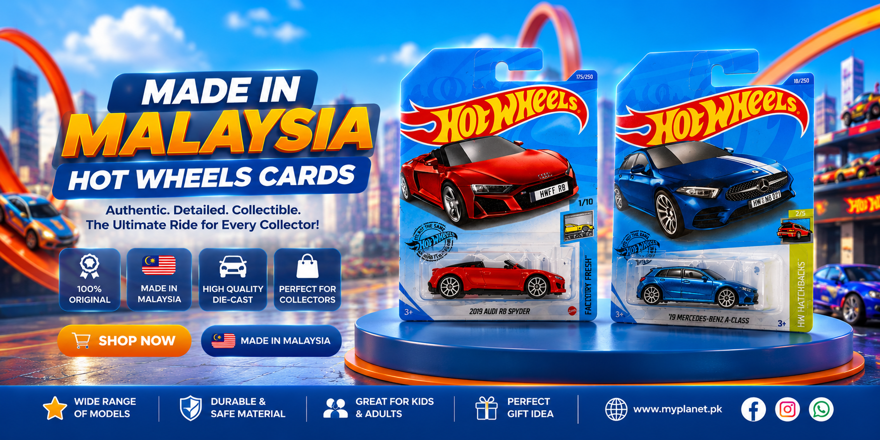 Buy Original Made in Malaysia Hot Wheels Cars Online in Pakistan – Authentic 1:64 Scale Die-Cast Collectible Models