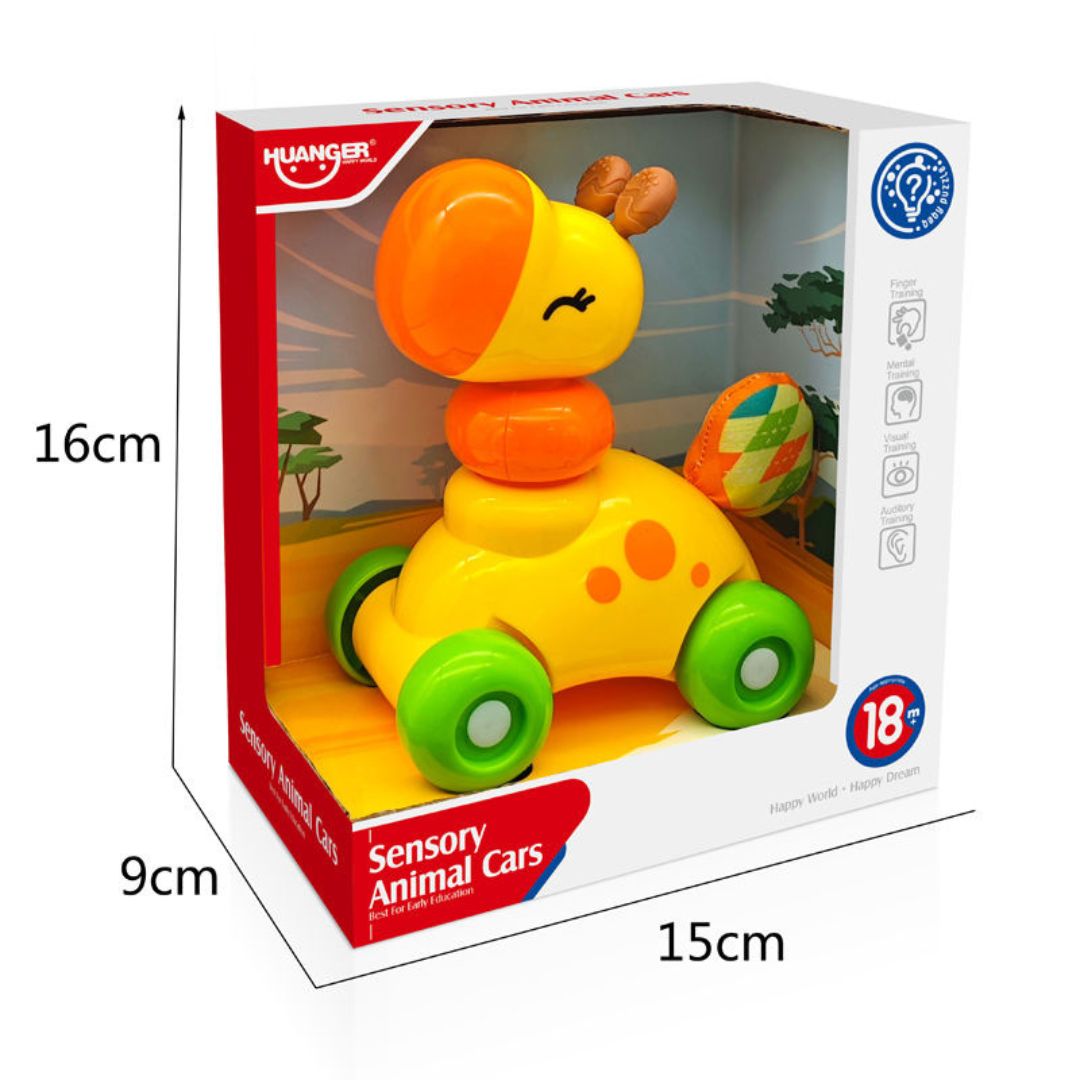 Huanger Sensory Animal Car Toy