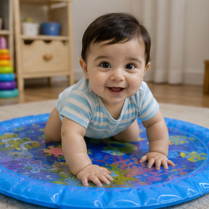 Inflatable Tummy Time Baby Water Play Mat