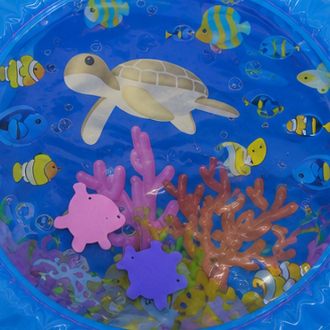 Inflatable Tummy Time Baby Water Play Mat
