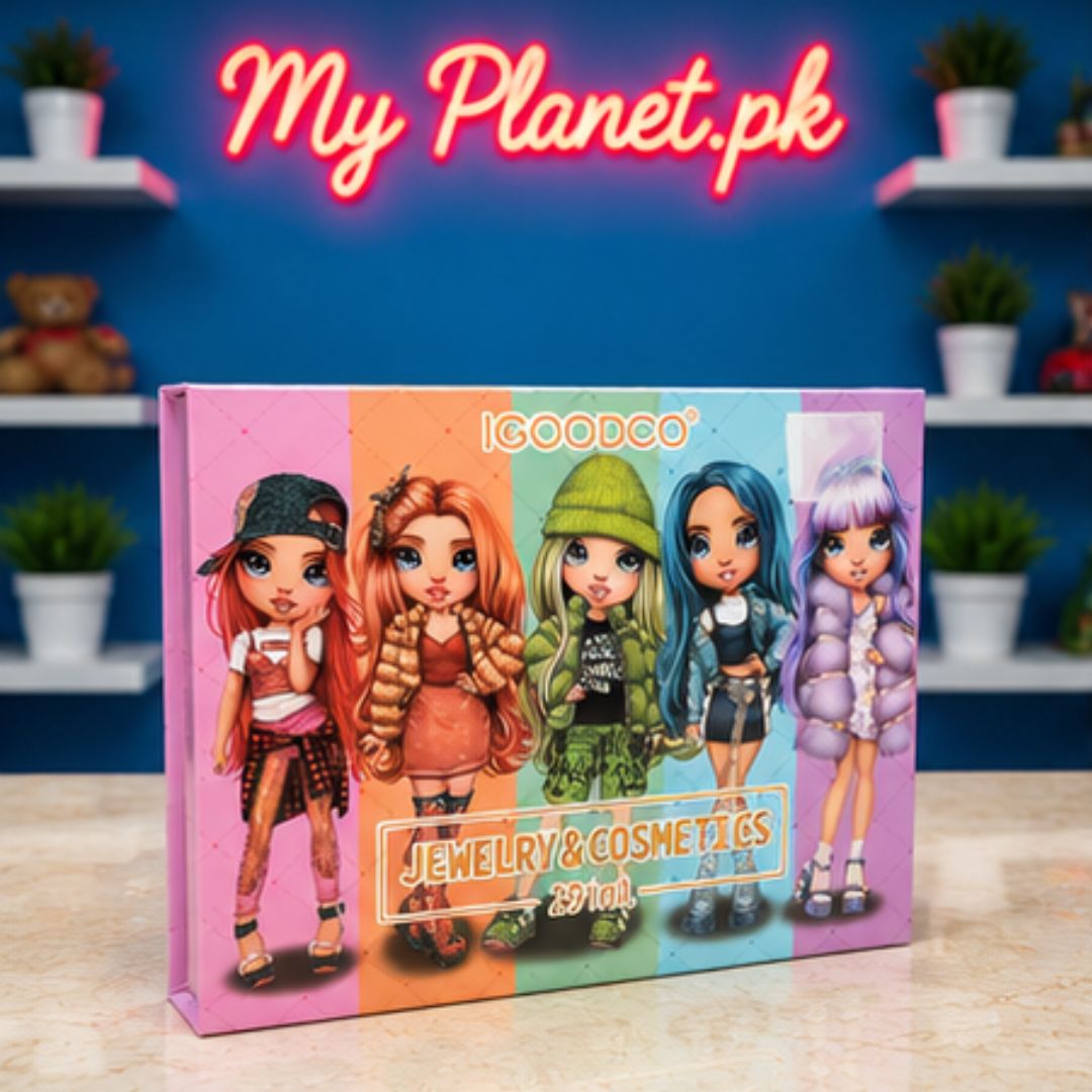 Jewelry &amp; Cosmetics 29-in-1 Makeup Beauty Box for Girls