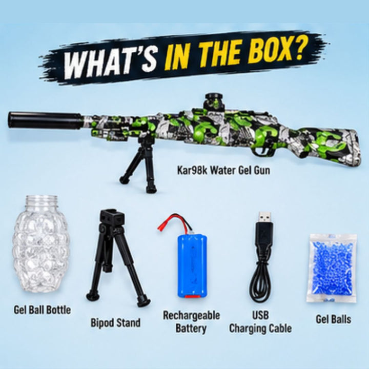 Kar98k Automatic Water Gel Ball Blaster Sniper