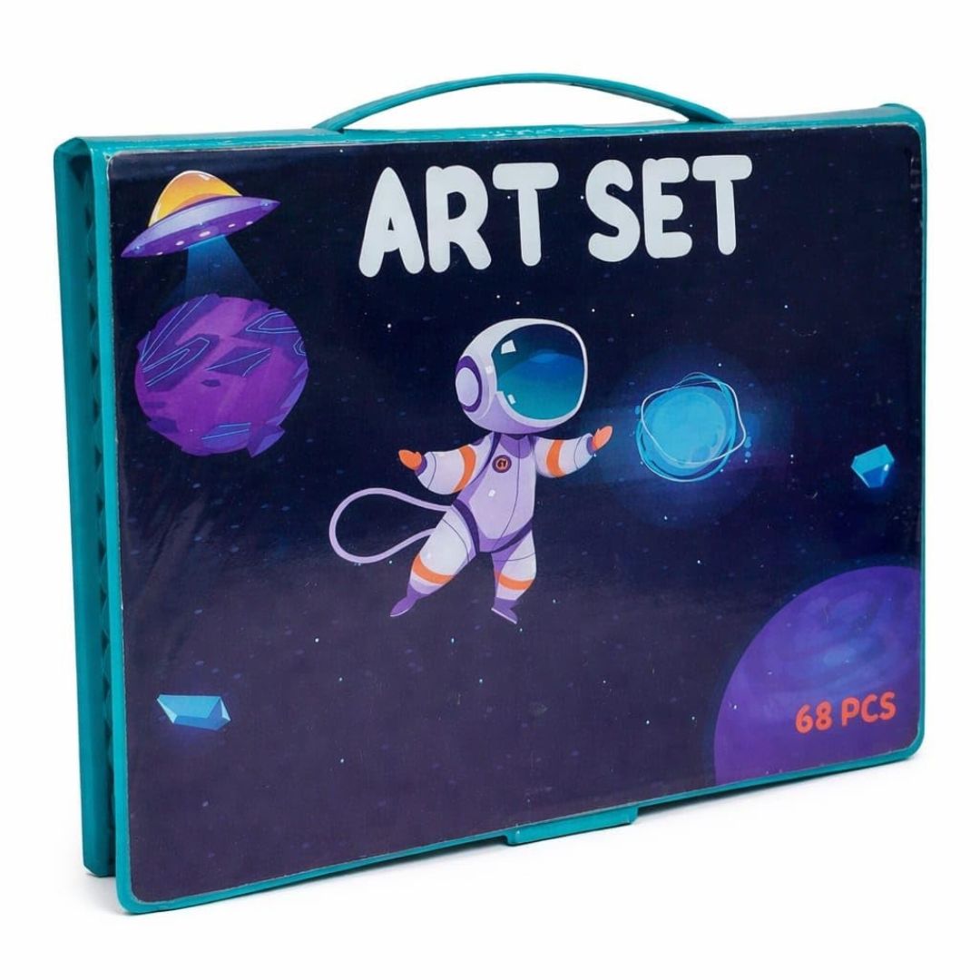 Kids Art Set Drawing &amp; Coloring Kit in Carry Case (68 PCS)