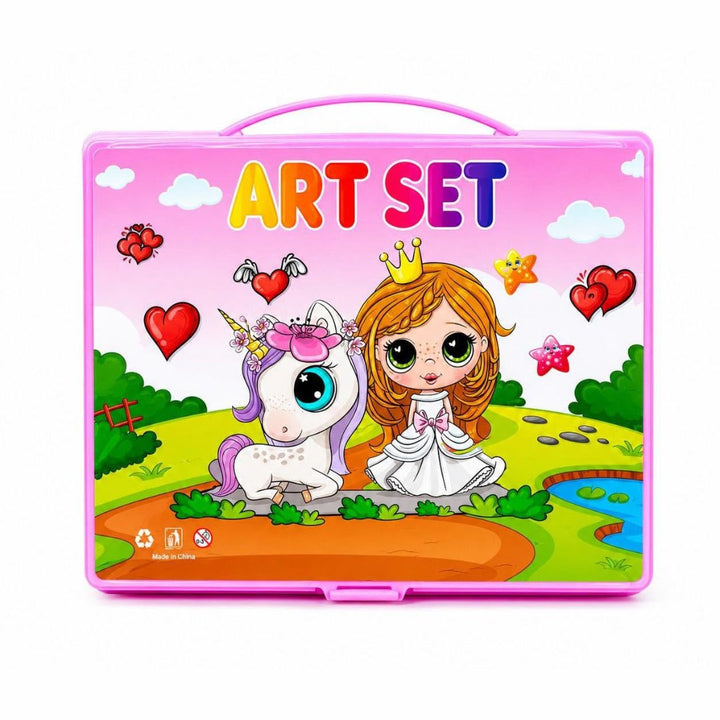 Kids Art Set Drawing &amp; Coloring Kit in Carry Case (68 PCS)