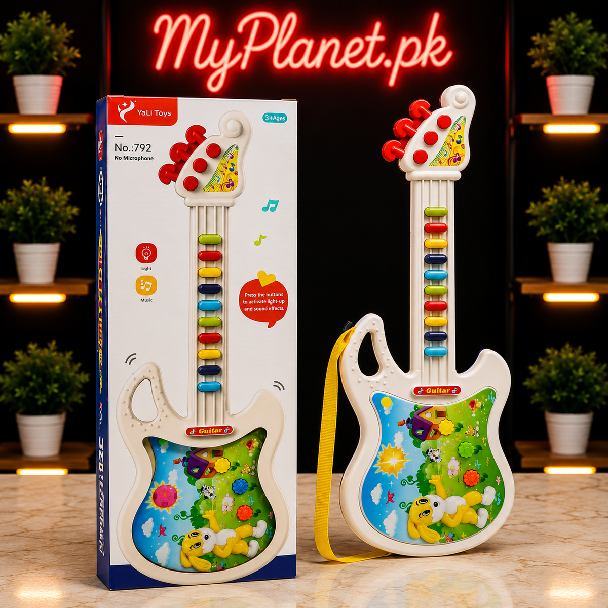 𝗞𝗶𝗱𝘀 𝗖𝗼𝗹𝗼𝗿𝗳𝘂𝗹 𝗘𝗹𝗲𝗰𝘁𝗿𝗶𝗰 𝗠𝘂𝘀𝗶𝗰𝗮𝗹 𝗚𝘂𝗶𝘁𝗮𝗿 𝗧𝗼𝘆 𝘄𝗶𝘁𝗵 𝗟𝗶𝗴𝗵𝘁𝘀 & 𝗦𝗼𝘂𝗻𝗱 𝗘𝗳𝗳𝗲𝗰𝘁𝘀