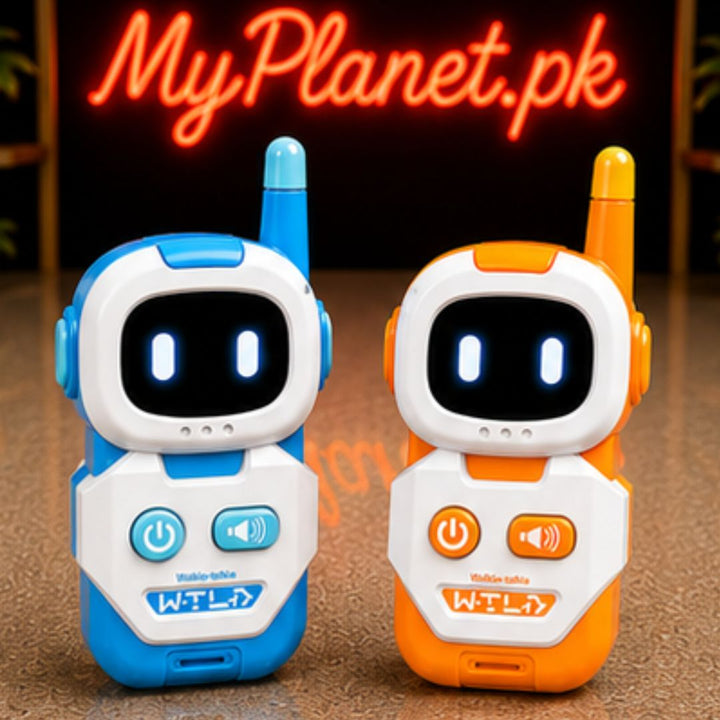 Kids Colorful Robot Walkie Talkie Toy Set