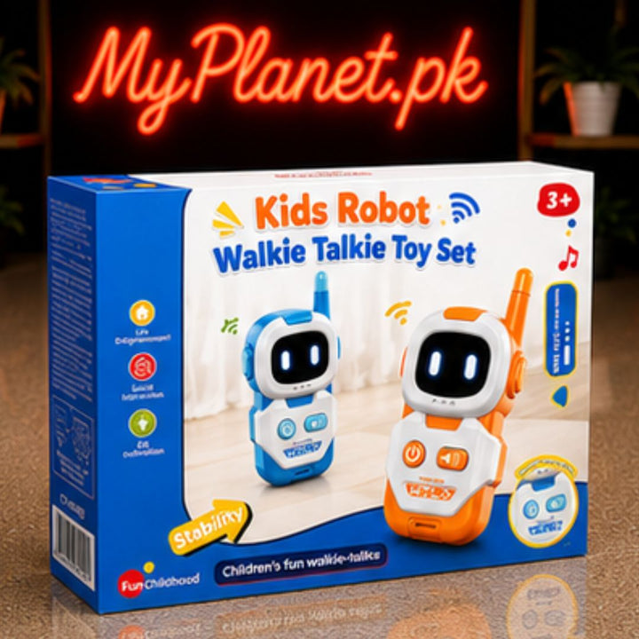 Kids Colorful Robot Walkie Talkie Toy Set