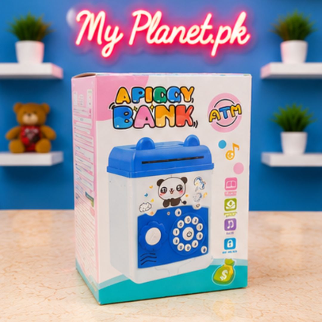 Kids Electronic ATM Piggy Bank Money Saving Box with Password &amp; Music