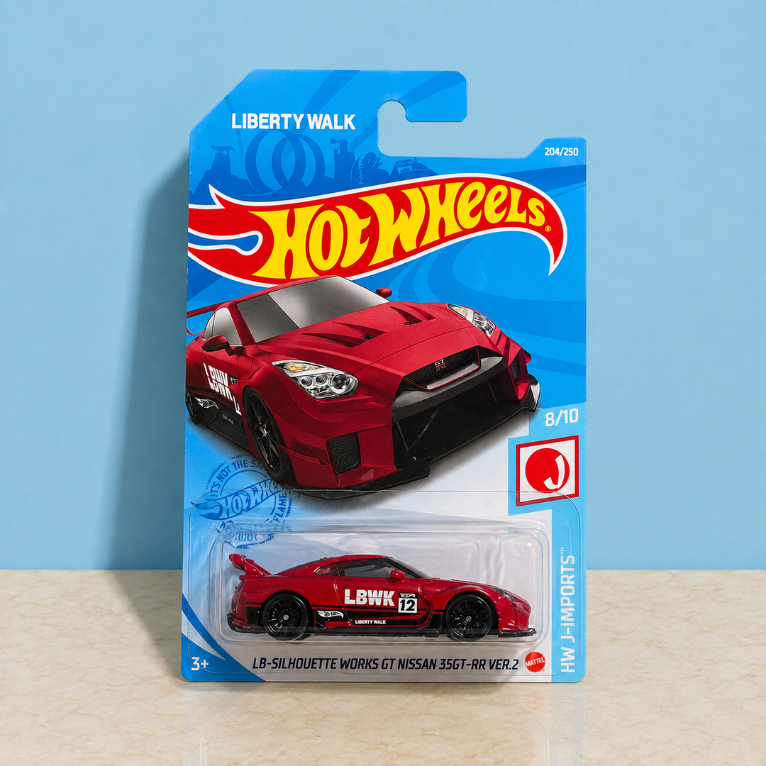 Hot Wheels LB Silhouette Works GT Nissan 35GT RR Ver 2 die-cast car in original packaging