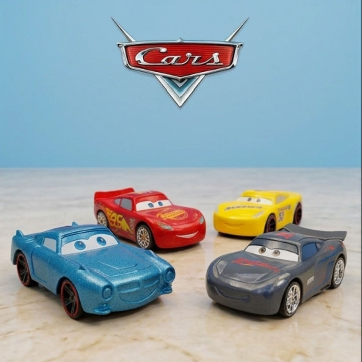 Lightning McQueen Transport Truck Carrier with Mini Racing Cars